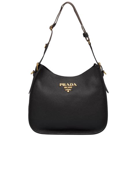 prada hobo bag價錢|黑色 皮革Hobo 包 .